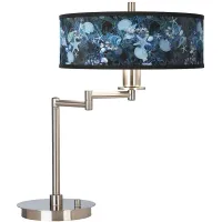 Giclee Gallery 20 1/2" Blue Seas Shade Modern LED Swing Arm Desk Lamp