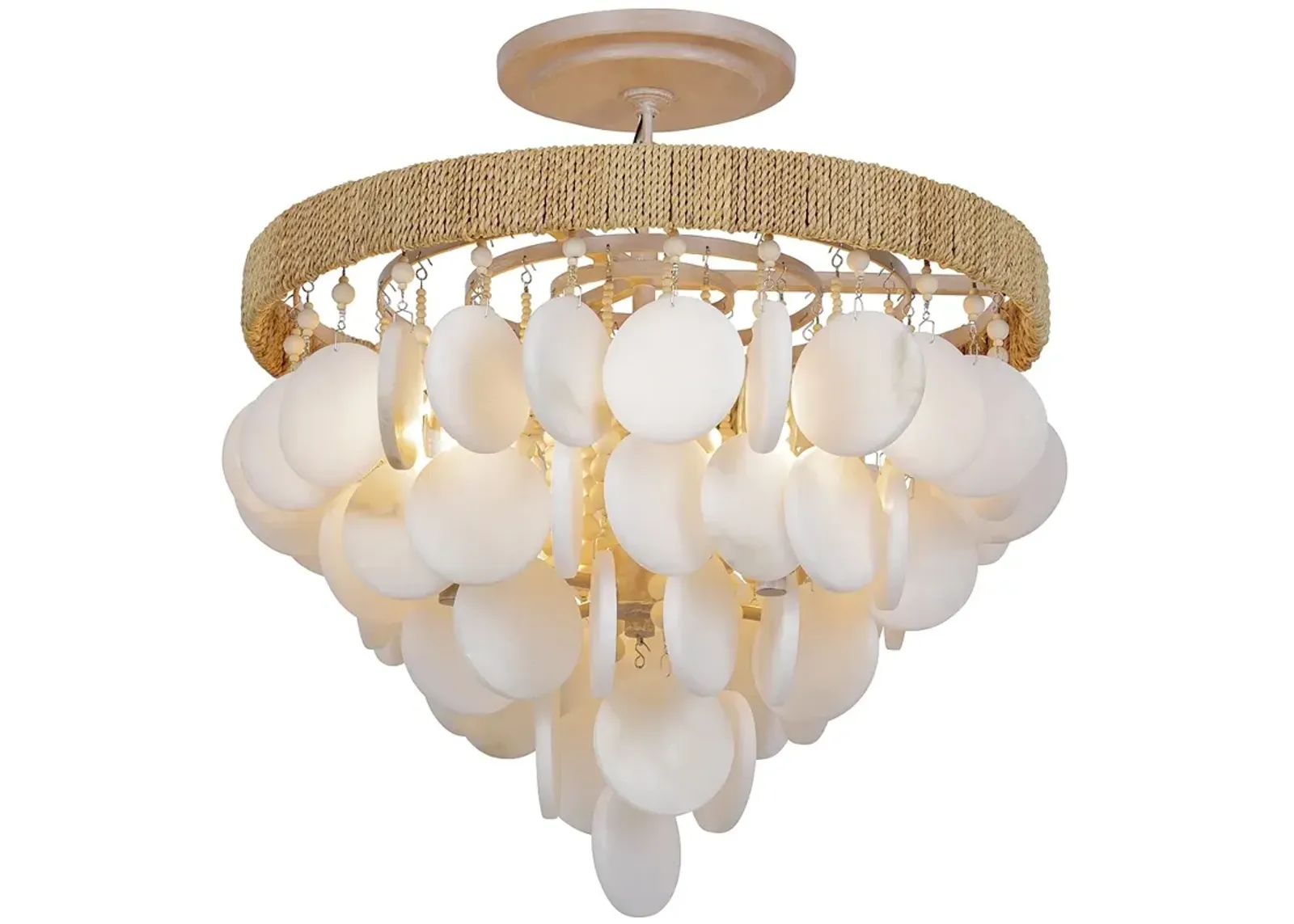 Metropolitan Aurelia's Cove 4-Light Autumn White Semi-Flush Mount