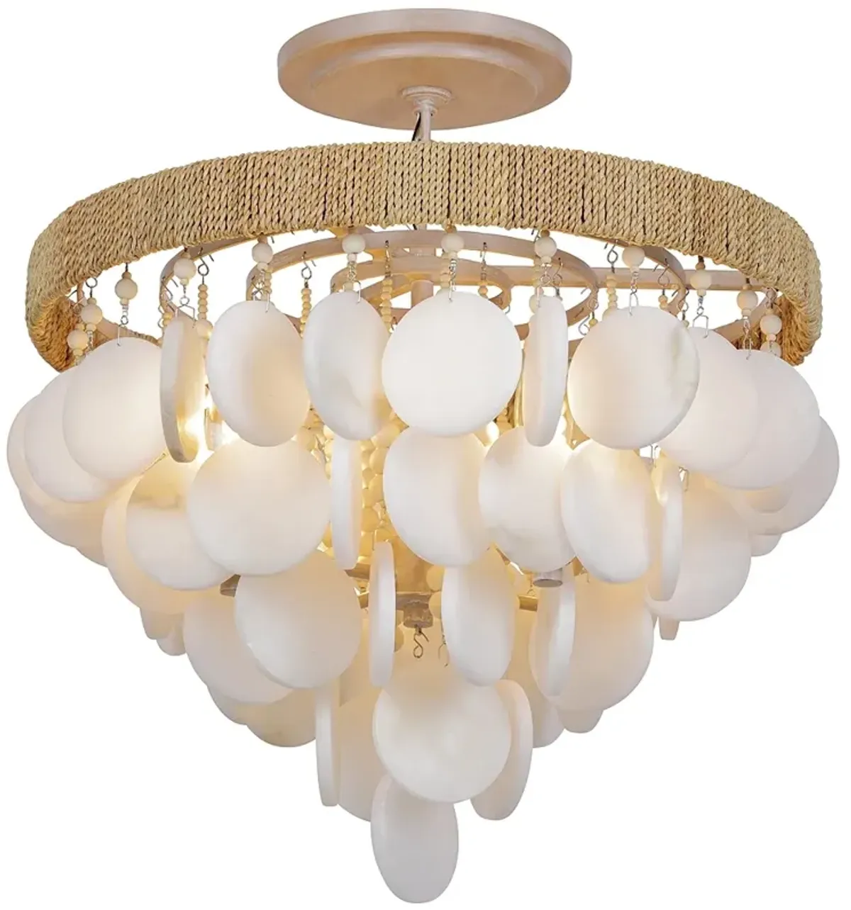 Metropolitan Aurelia's Cove 4-Light Autumn White Semi-Flush Mount