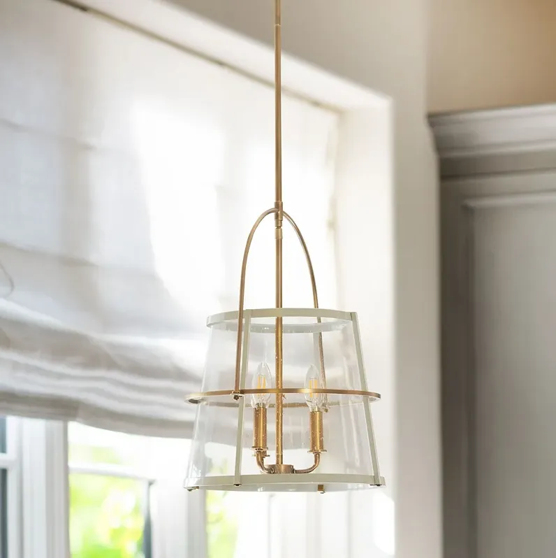 Hinkley Tournon 15" Wide Heritage Brass 3-Light Pendant