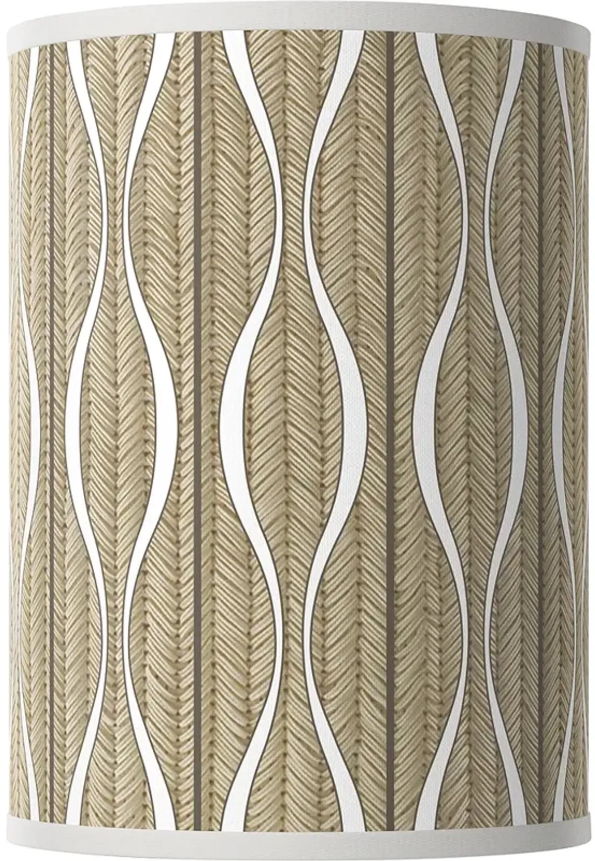 Swell White Giclee Round Cylinder Lamp Shade 8x8x11 (Spider)