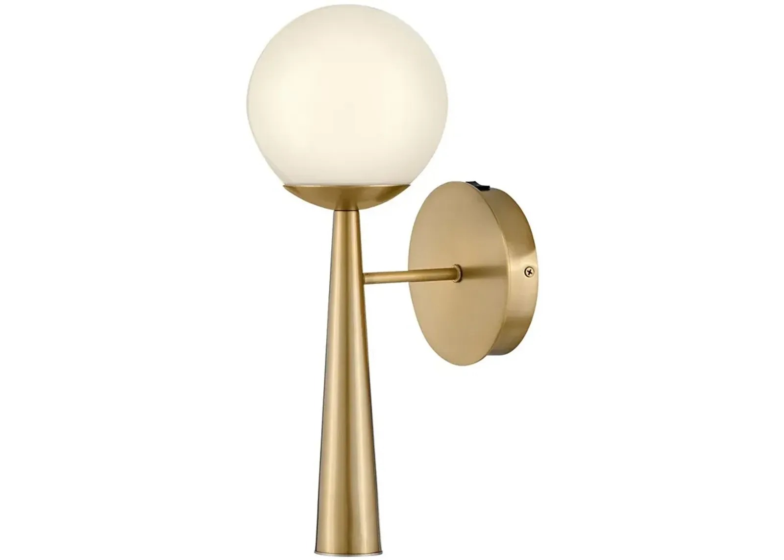 LARK IZZY Medium Single Light Sconce Lacquered Brass