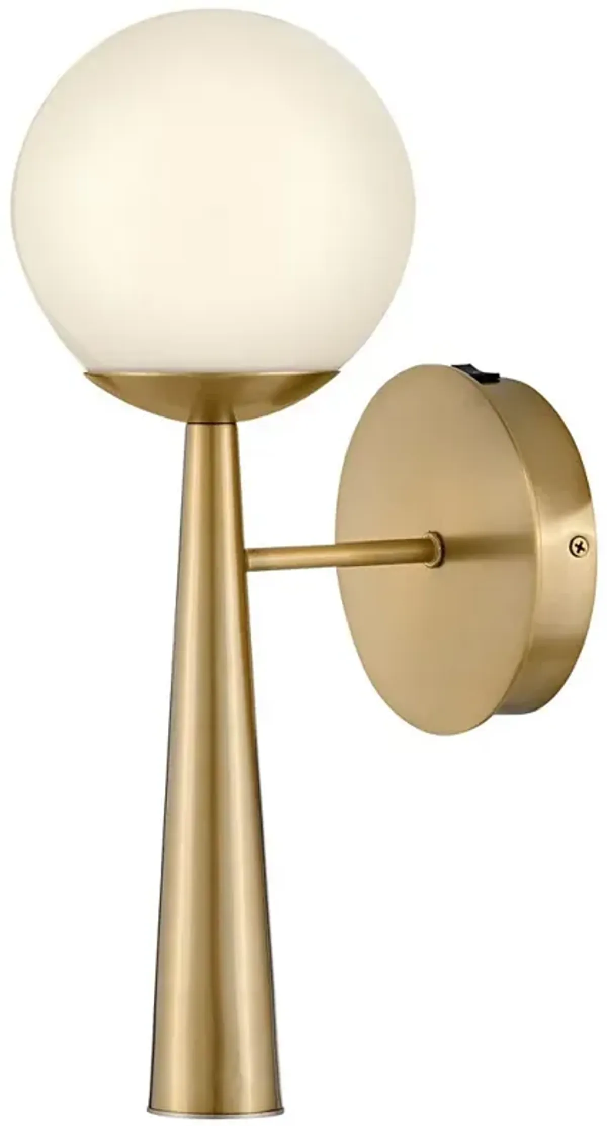 LARK IZZY Medium Single Light Sconce Lacquered Brass