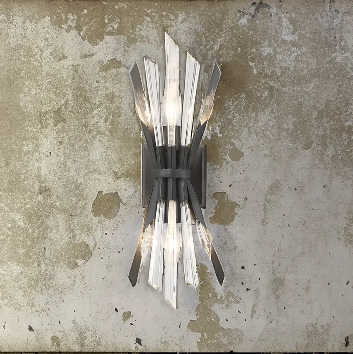 Metropolitan Elsa 2-Light Midnight Graphite Wall Sconce