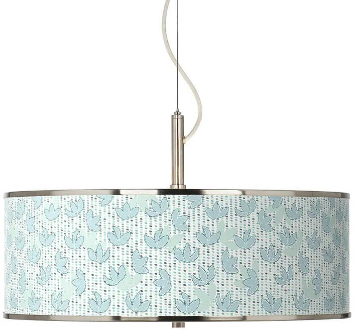 Spring Giclee Glow 20" Wide Pendant Light