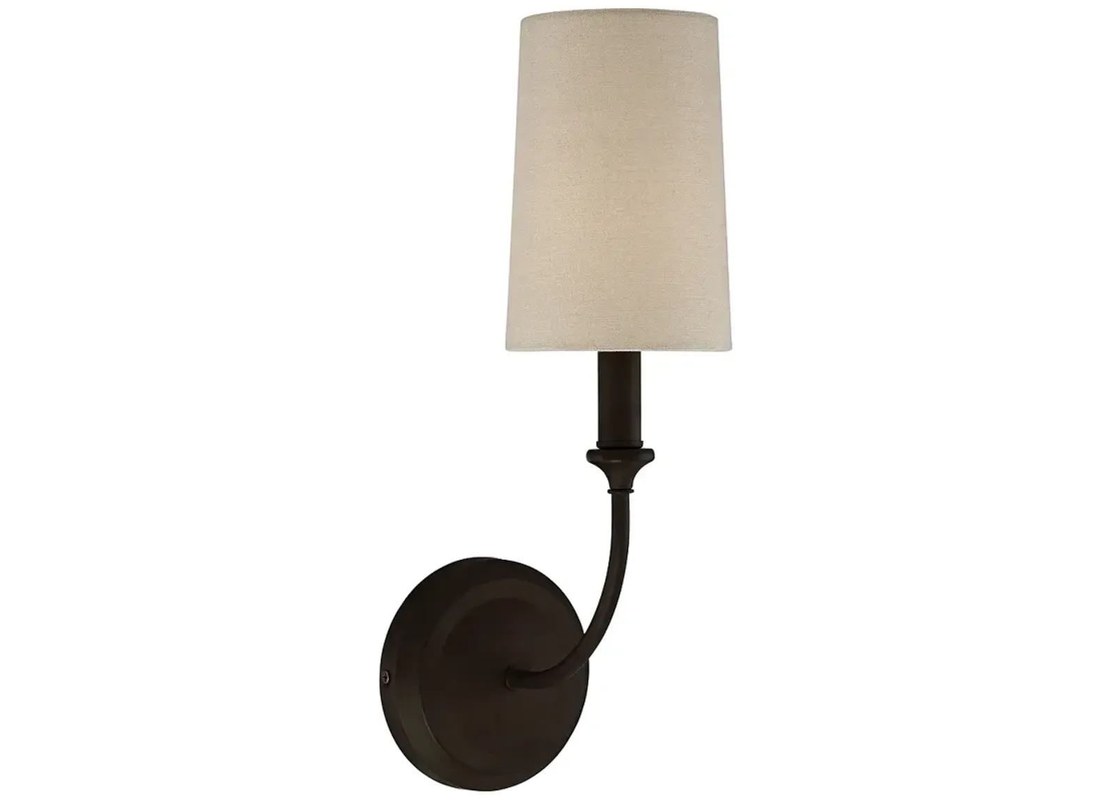 Crystorama Sylvan 15 3/4" High Dark Bronze Wall Sconce