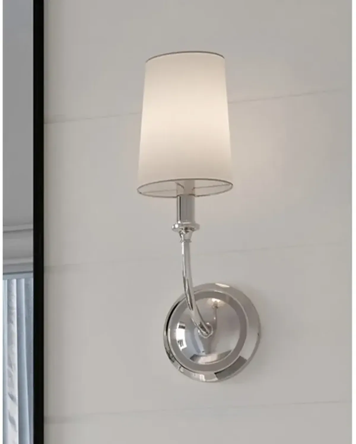 Crystorama Sylvan 15 3/4"H Polished Nickel Wall Sconce