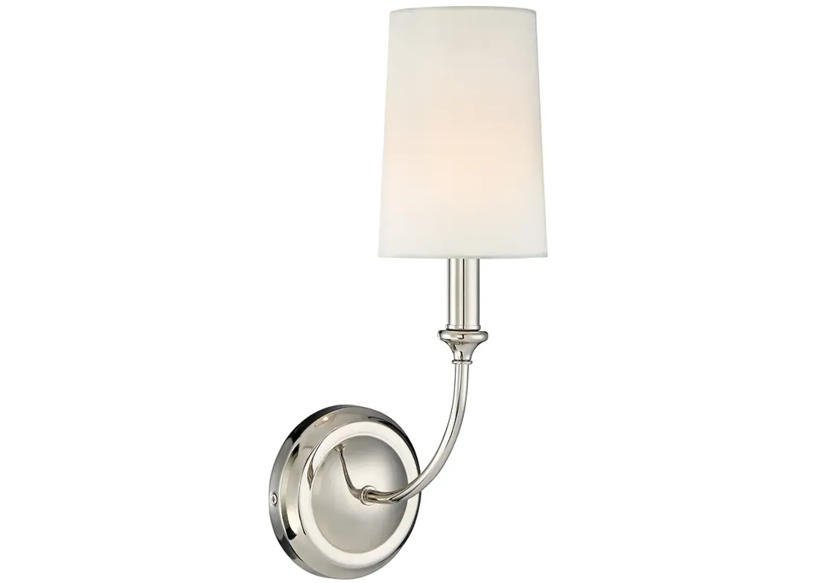 Crystorama Sylvan 15 3/4"H Polished Nickel Wall Sconce