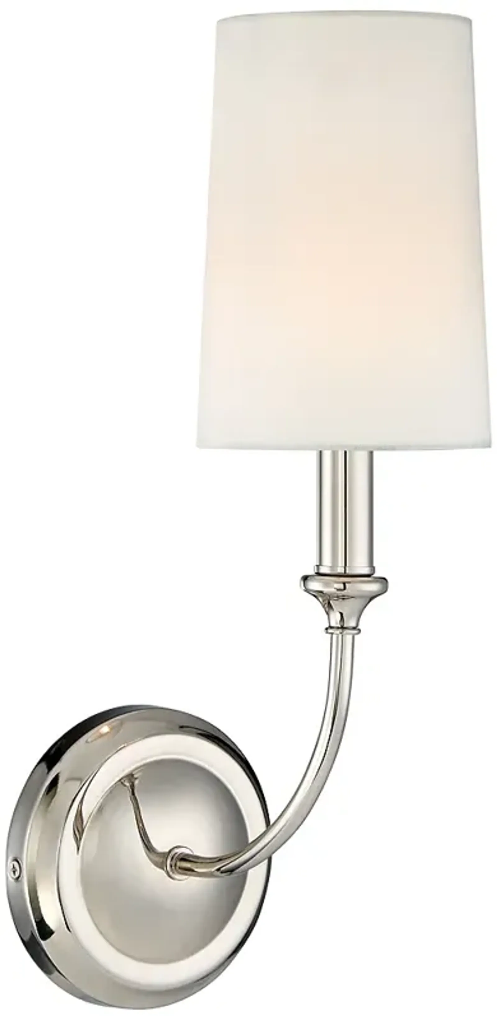 Crystorama Sylvan 15 3/4"H Polished Nickel Wall Sconce