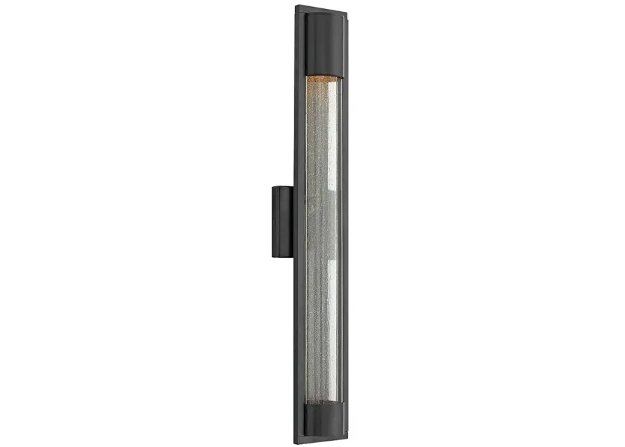 Hinkley Mist 28 1/2" High Satin Black Outdoor Wall Light