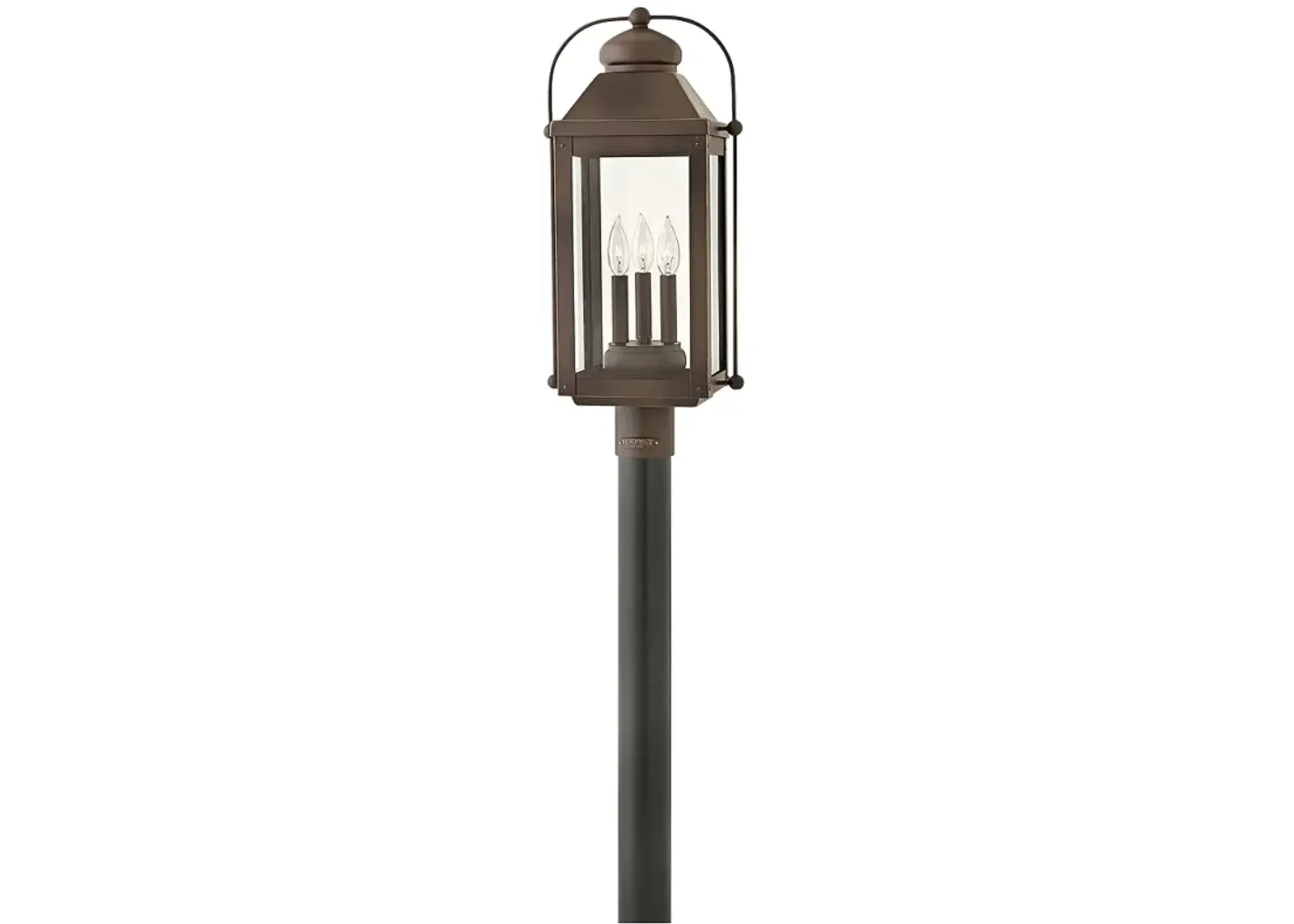 Hinkley Anchorage 24 1/4" Oiled Bronze Lantern Outdoor Post Light