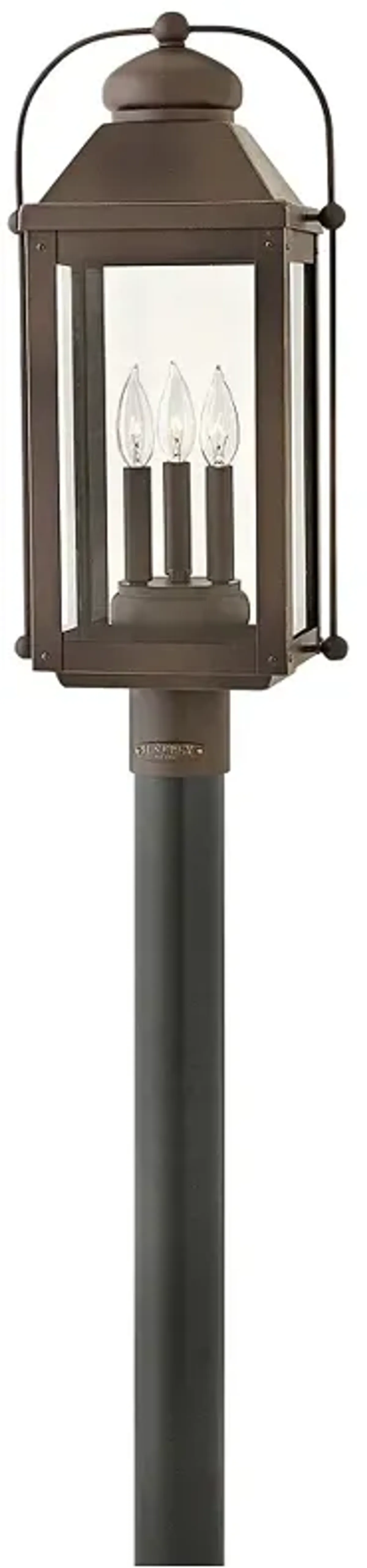 Hinkley Anchorage 24 1/4" Oiled Bronze Lantern Outdoor Post Light