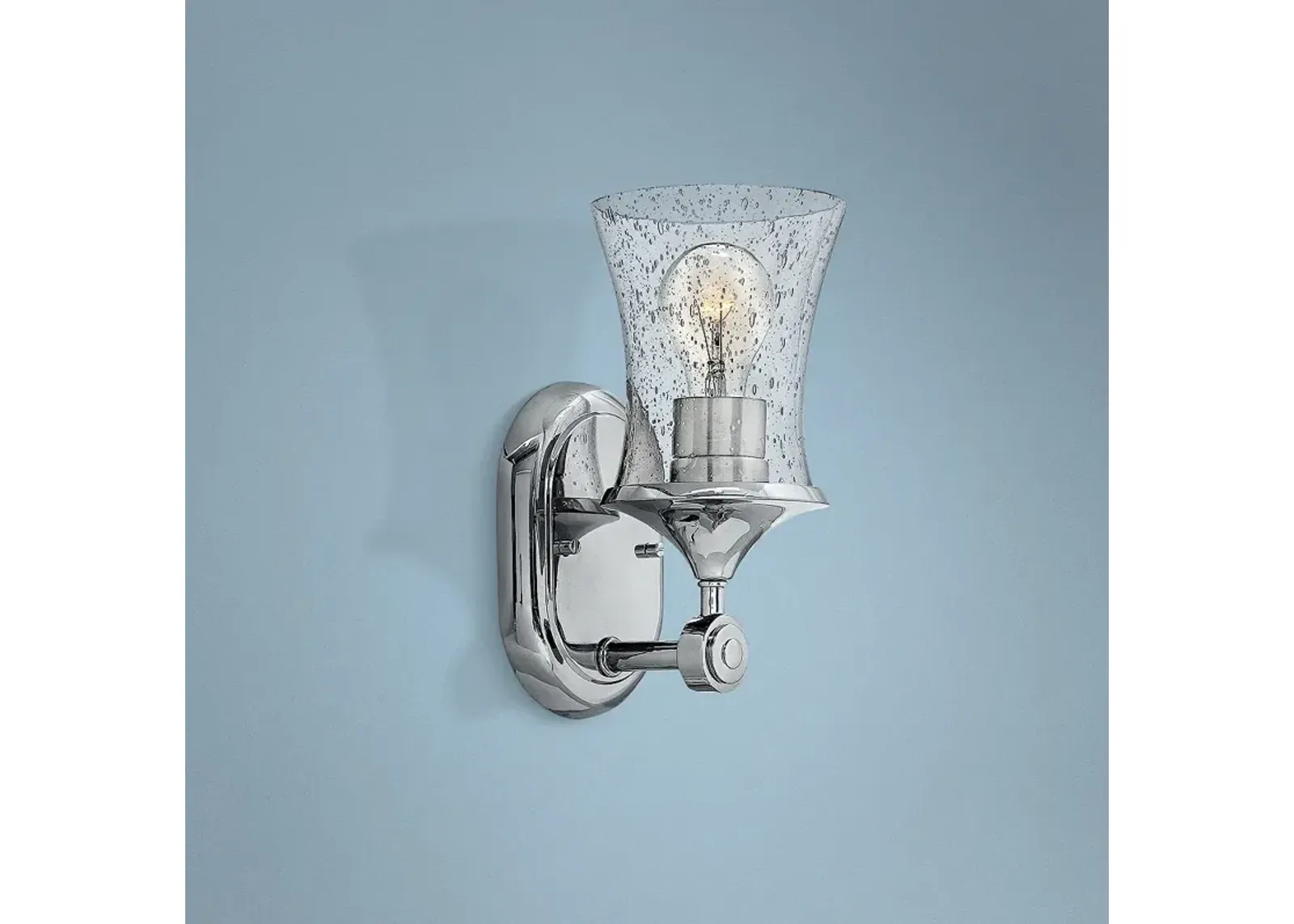 Thistledown 10 1/2" High Polished Nickel Wall Sconce