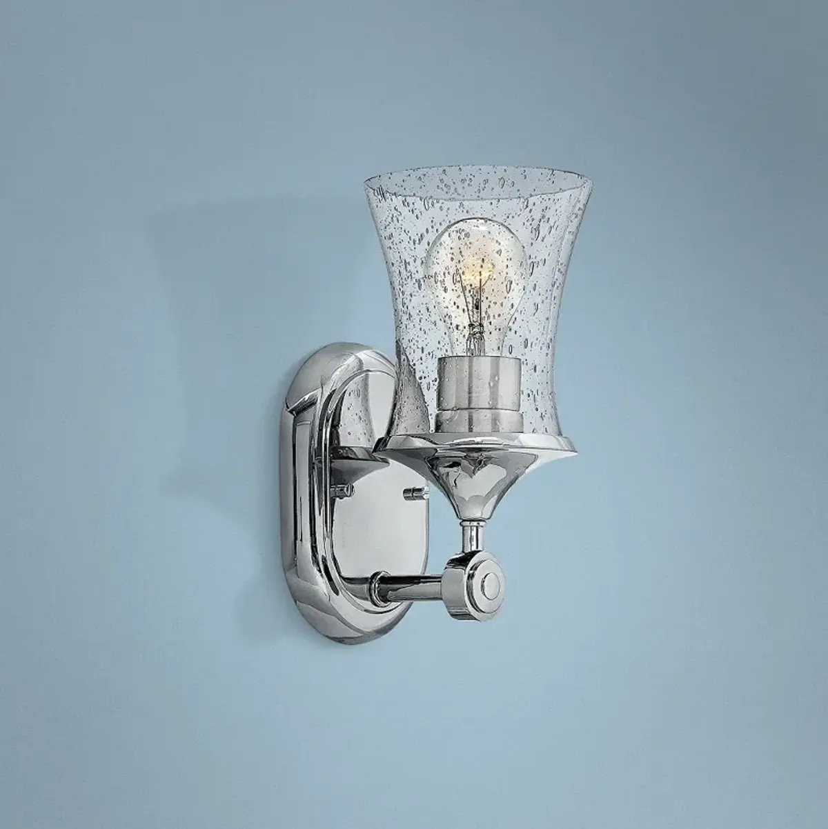 Thistledown 10 1/2" High Polished Nickel Wall Sconce