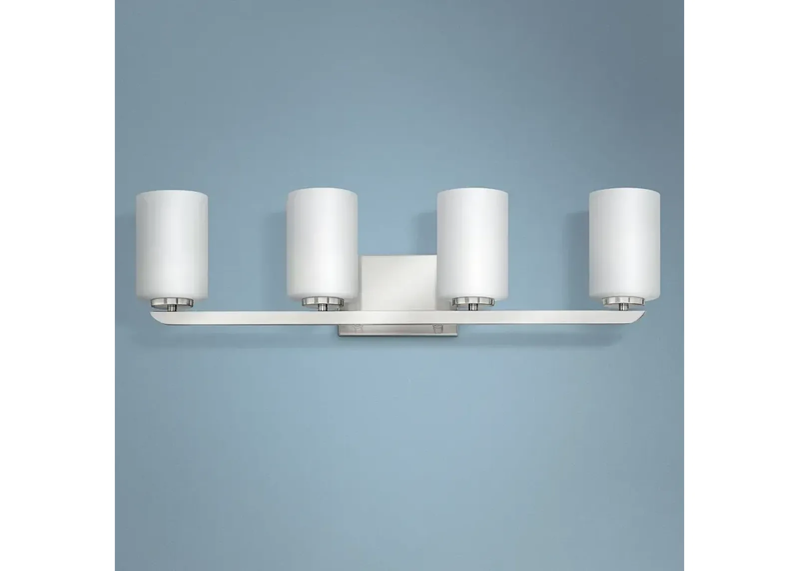 Hinkley Kyra 30" Wide Brushed Nickel 4-Light Bath Light