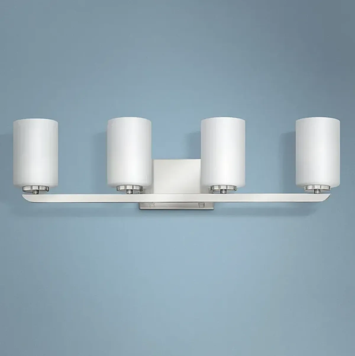 Hinkley Kyra 30" Wide Brushed Nickel 4-Light Bath Light