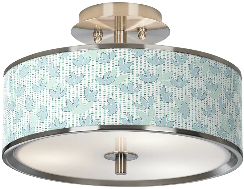 Spring Giclee Glow 14" Wide Ceiling Light