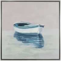 Crestview Collection Boat  Afloat Framed Canvas Painting