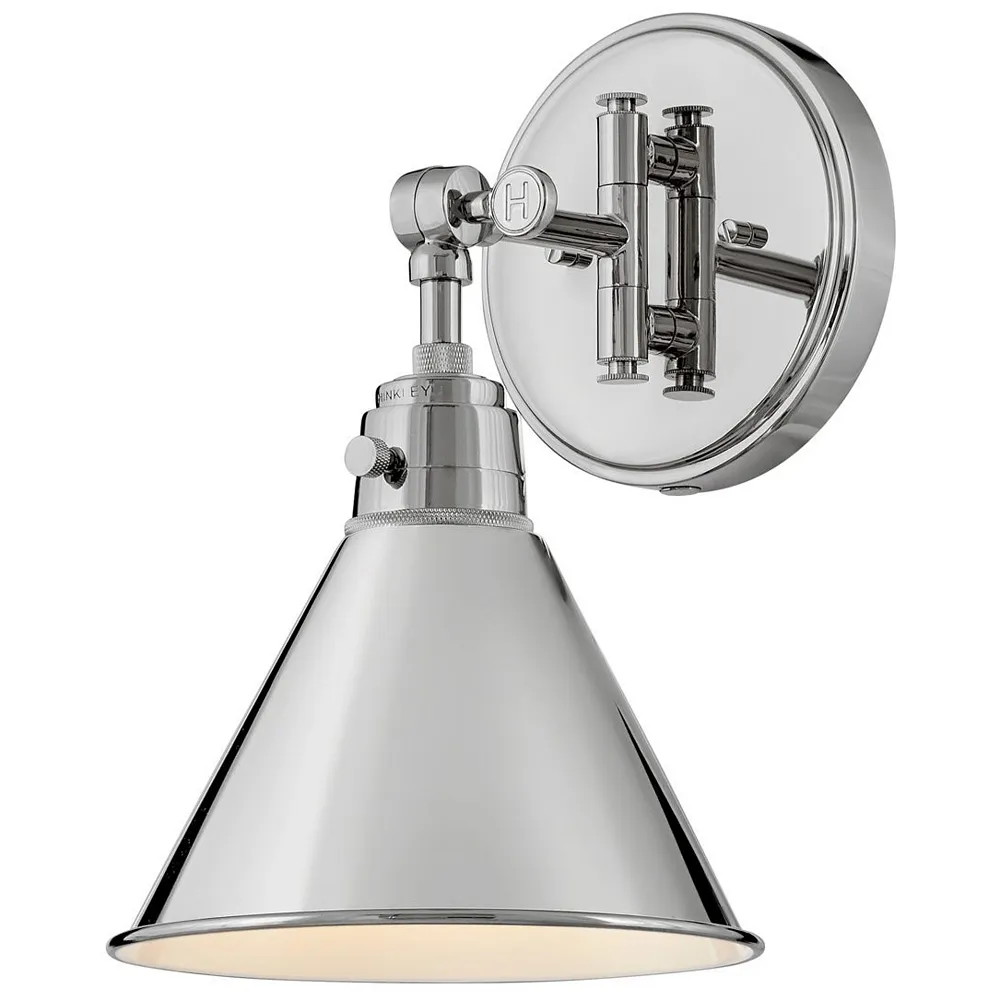 Hinkley - Sconce Arti Single Light Sconce- Polished Nickel