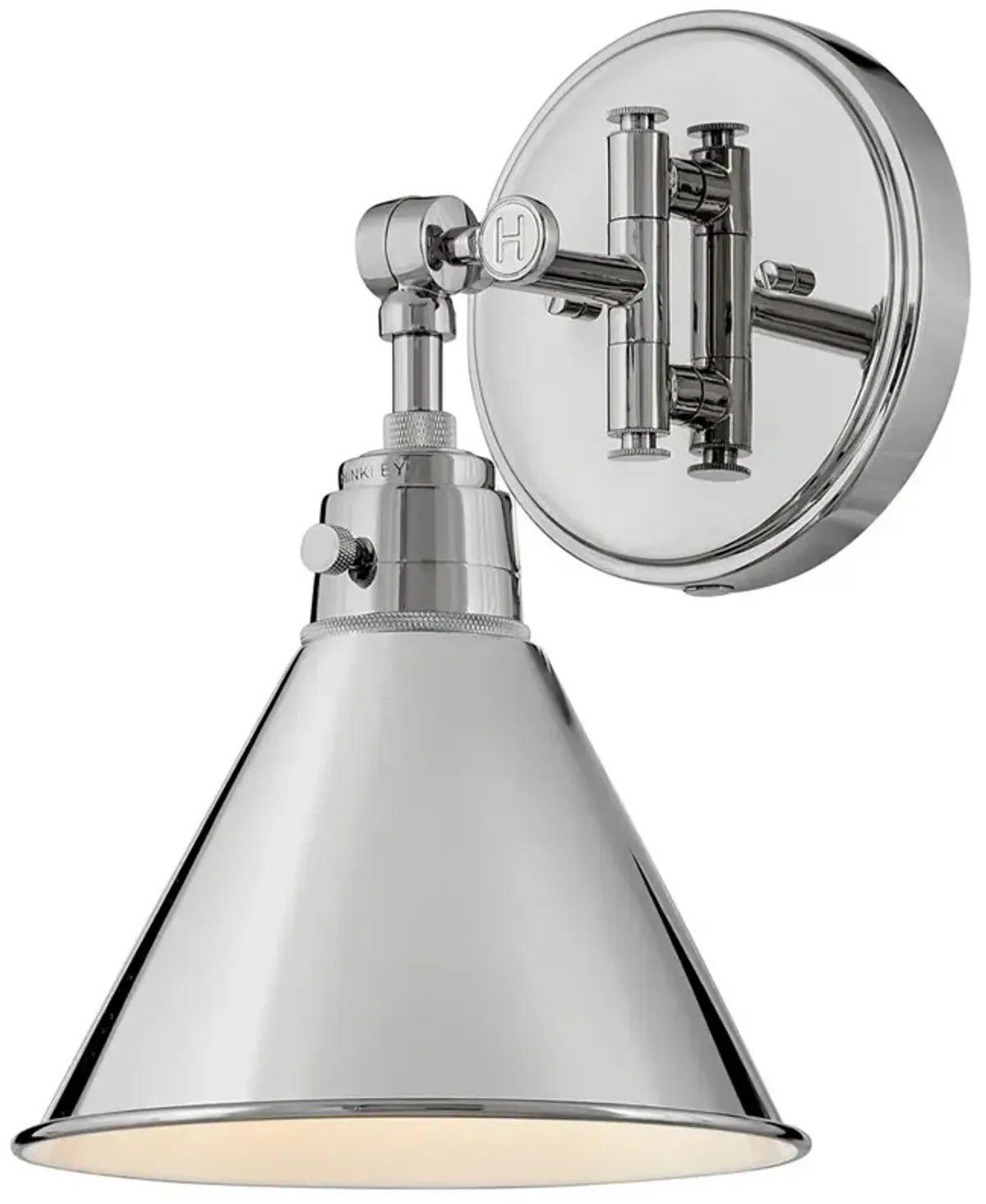 Hinkley Arti 12 1/4" High Polished Nickel Wall Sconce