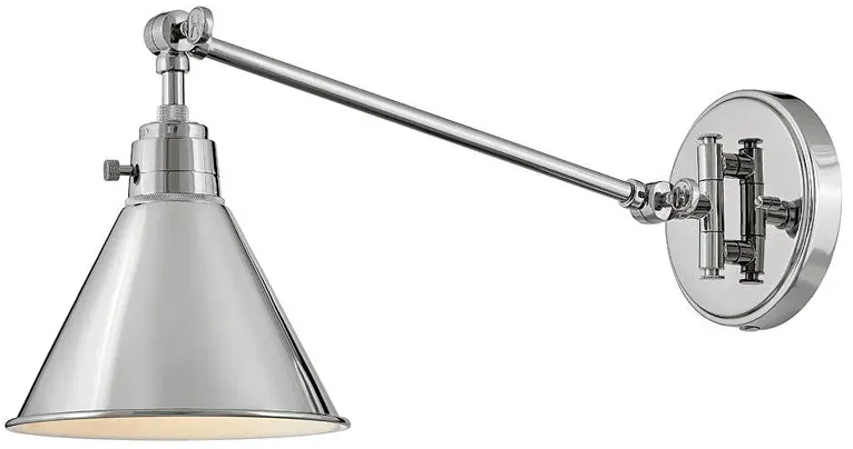 Hinkley - Sconce Arti Single Light Sconce- Polished Nickel