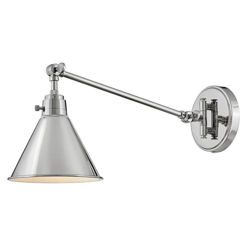 Hinkley - Sconce Arti Single Light Sconce- Polished Nickel