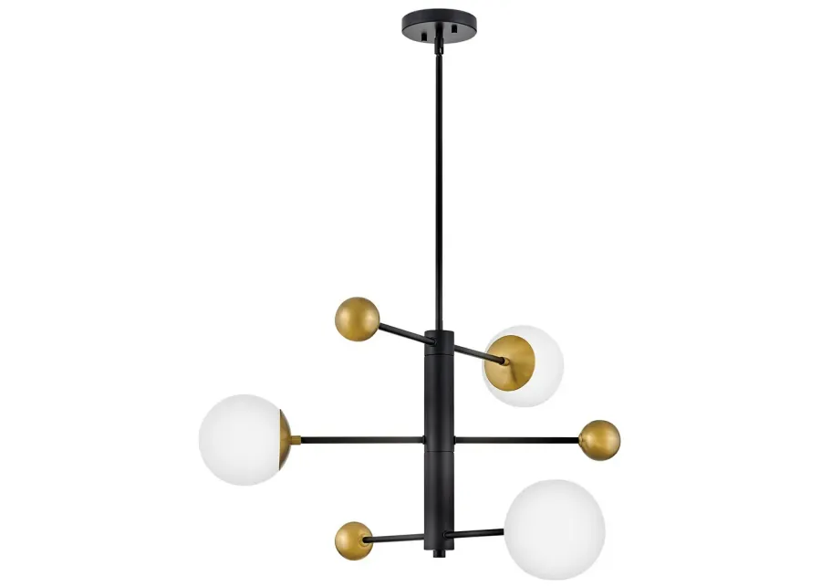 LARK AUGGIE Medium Mobile Multi Tier Chandelier Black