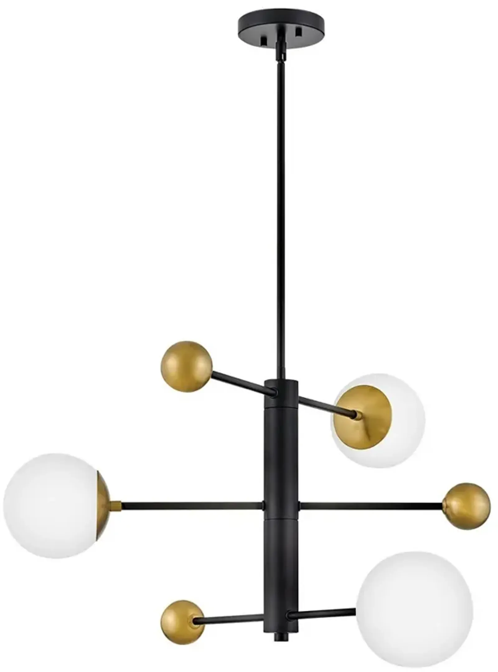 LARK AUGGIE Medium Mobile Multi Tier Chandelier Black