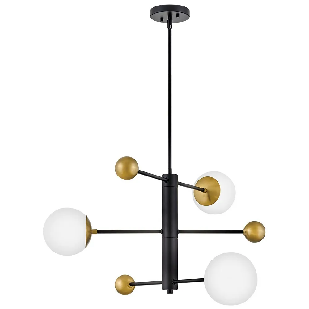 LARK AUGGIE Medium Mobile Multi Tier Chandelier Black