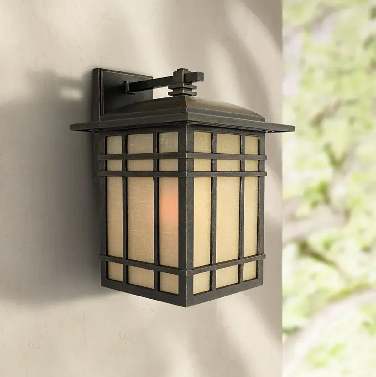 Quoizel Hillcrest 12 3/4" High Bronze Outdoor Wall Light