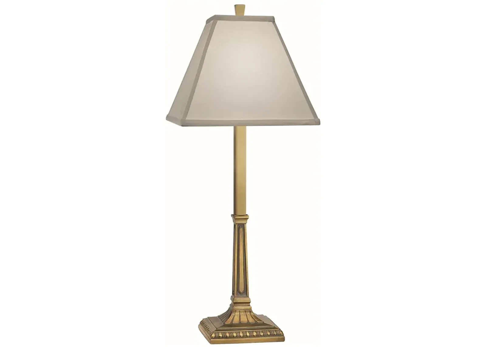 23" H Artisan Brass Mission Style Buffet Lamp