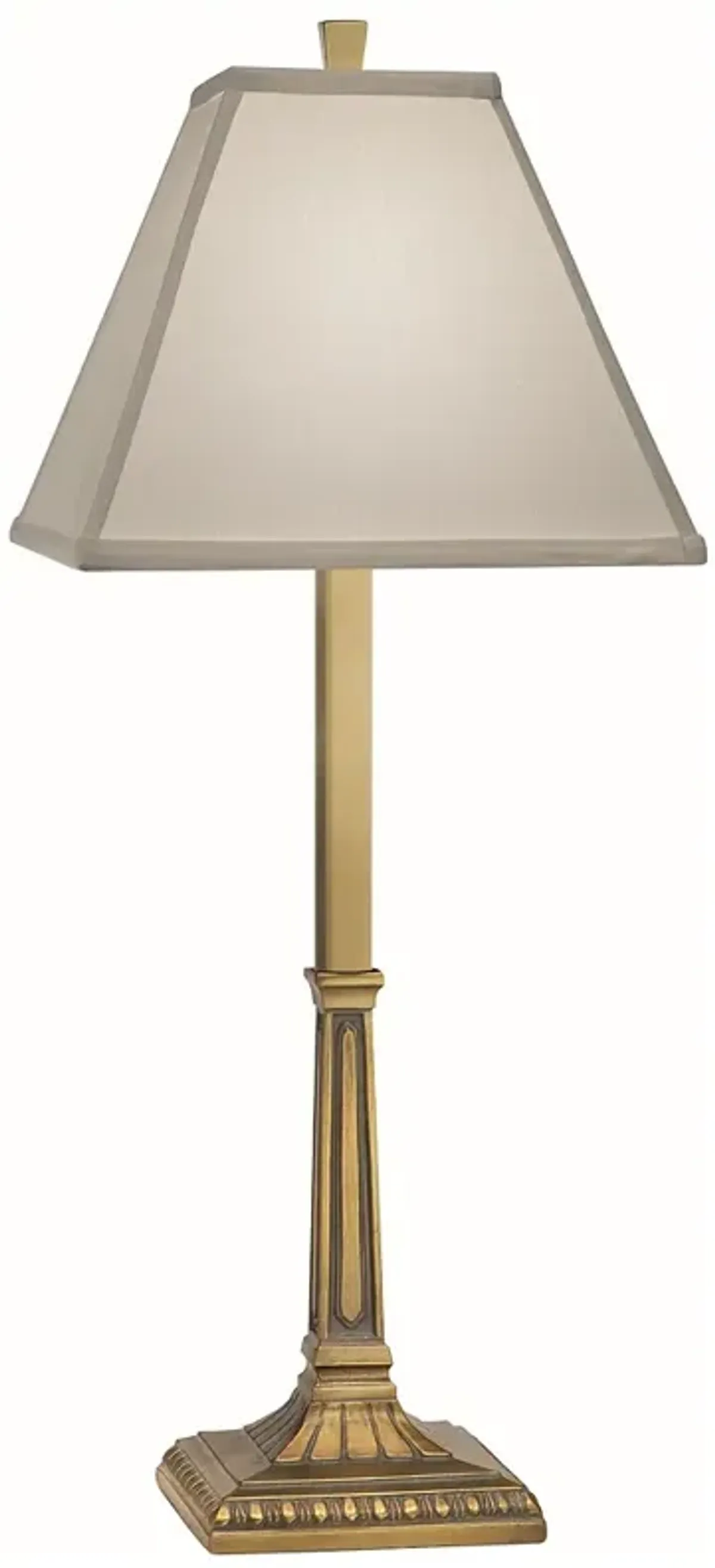 23" H Artisan Brass Mission Style Buffet Lamp