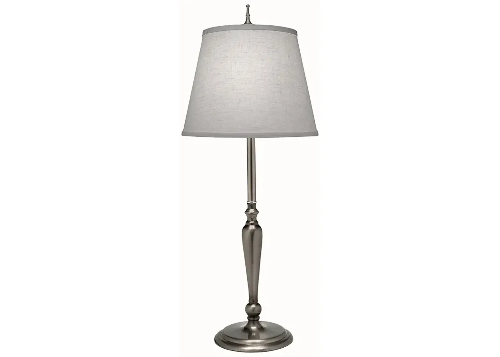 28" H Antique Nickel Contemporary Buffet Lamp