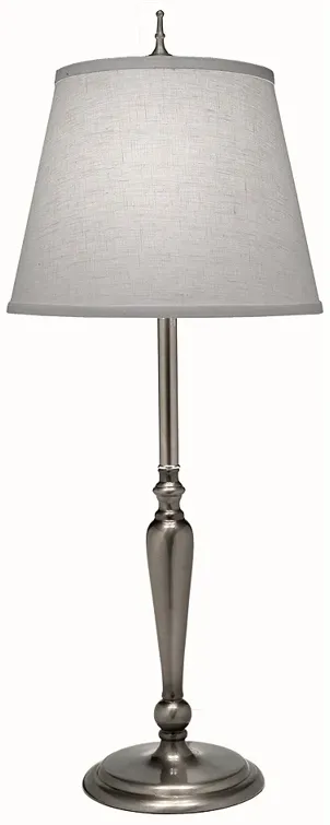 28" H Antique Nickel Contemporary Buffet Lamp