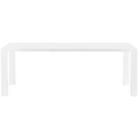 Abby 84 1/2" Wide Gloss White Dining Table