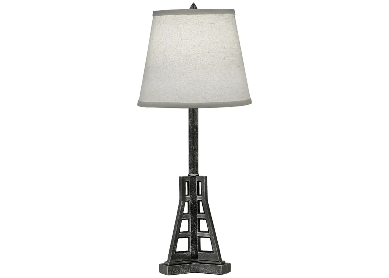 29" H Charcoal Contemporary Buffet Lamp