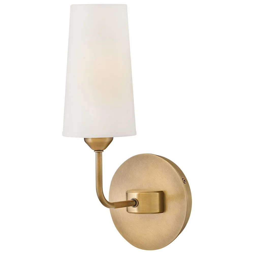 Hinkley Lewis 13 3/4" High Heritage Brass Wall Sconce