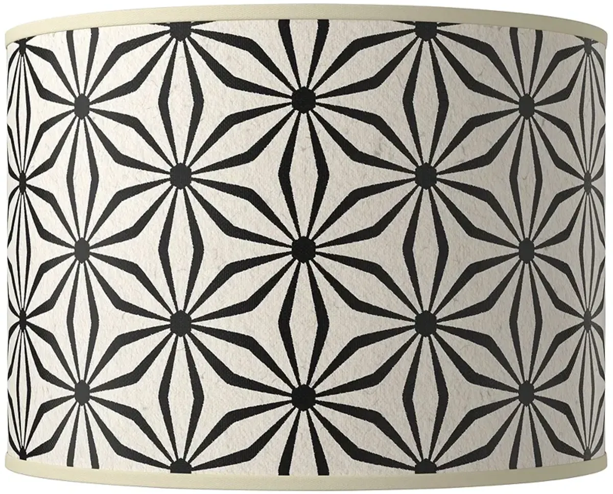 Kaleidoscope Flowers Giclee Round Drum Lamp Shade 15.5x15.5x11 (Spider)