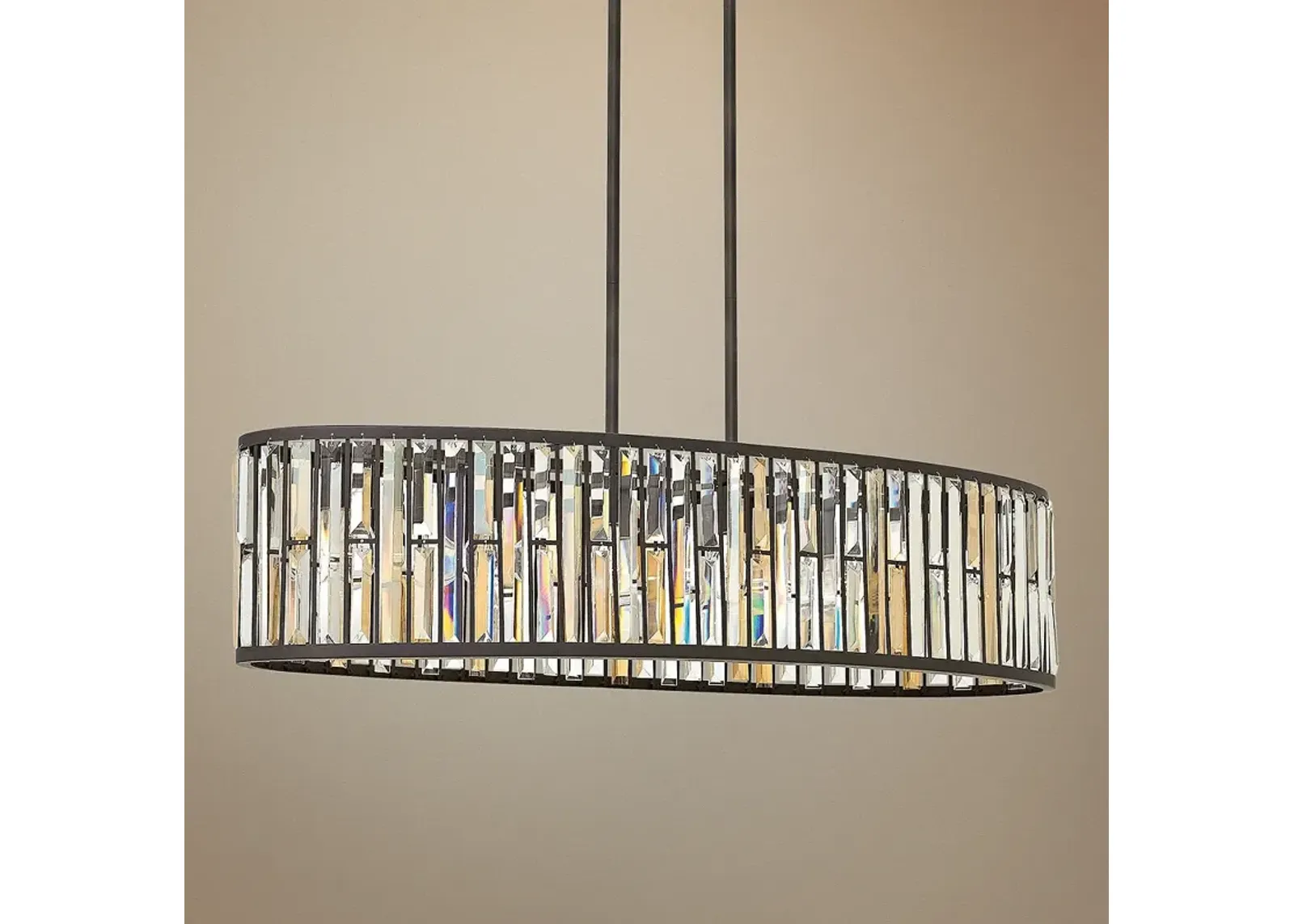 Hinkley Lighting Gemma 45" Wide Bronze 6-Light Linear Chandelier