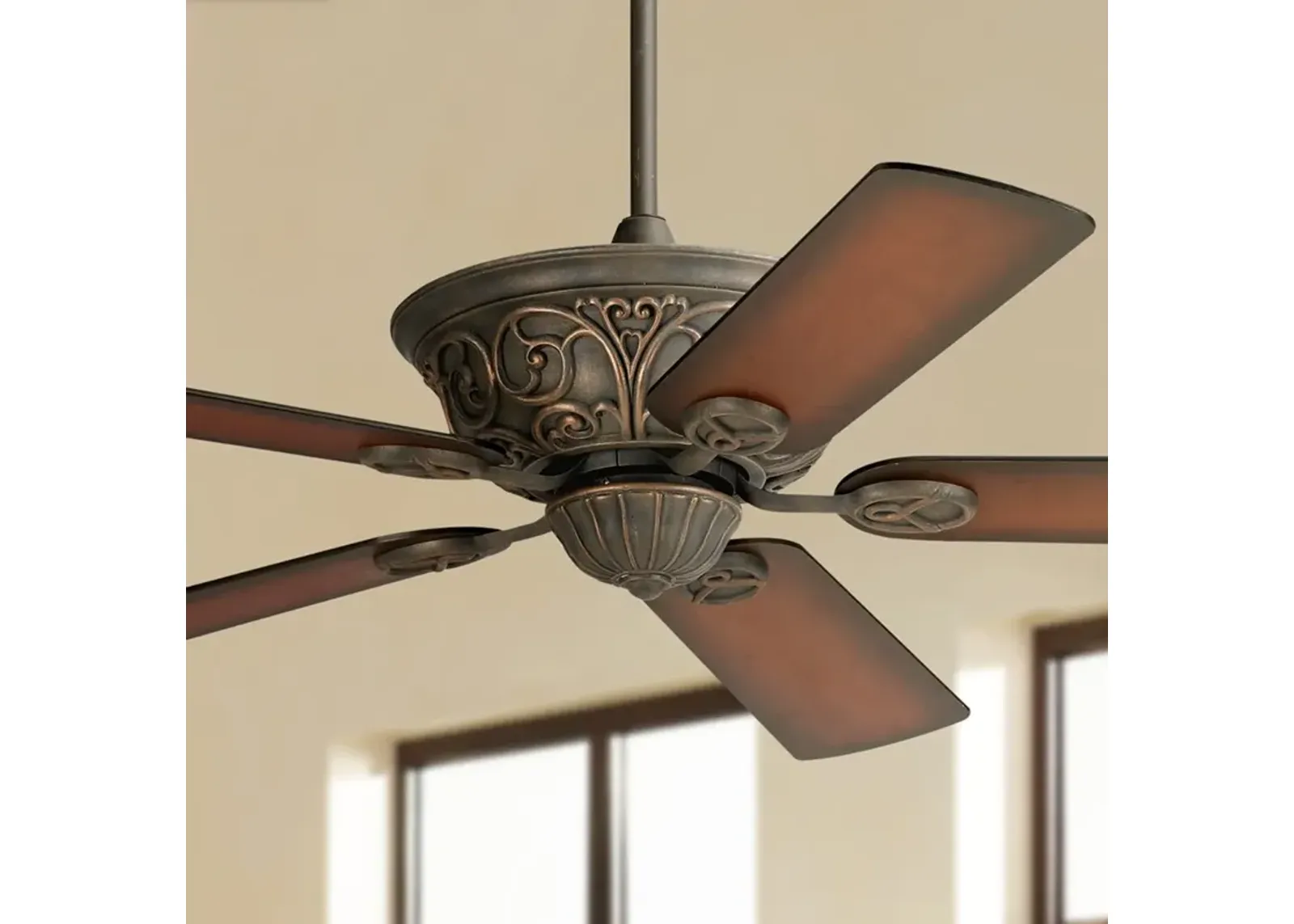 52" Casa Contessa Bronze Ceiling Fan with Pull Chain