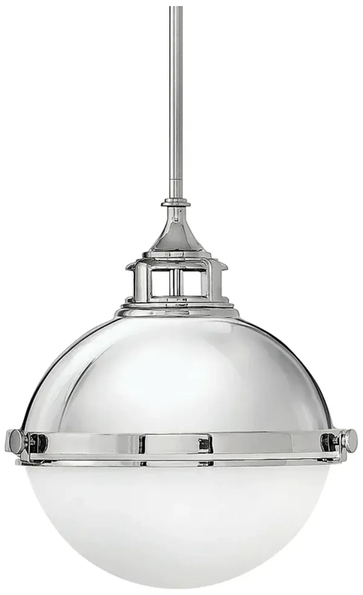 Hinkley Fletcher 13 1/2" Wide Polished Nickel Pendant Light