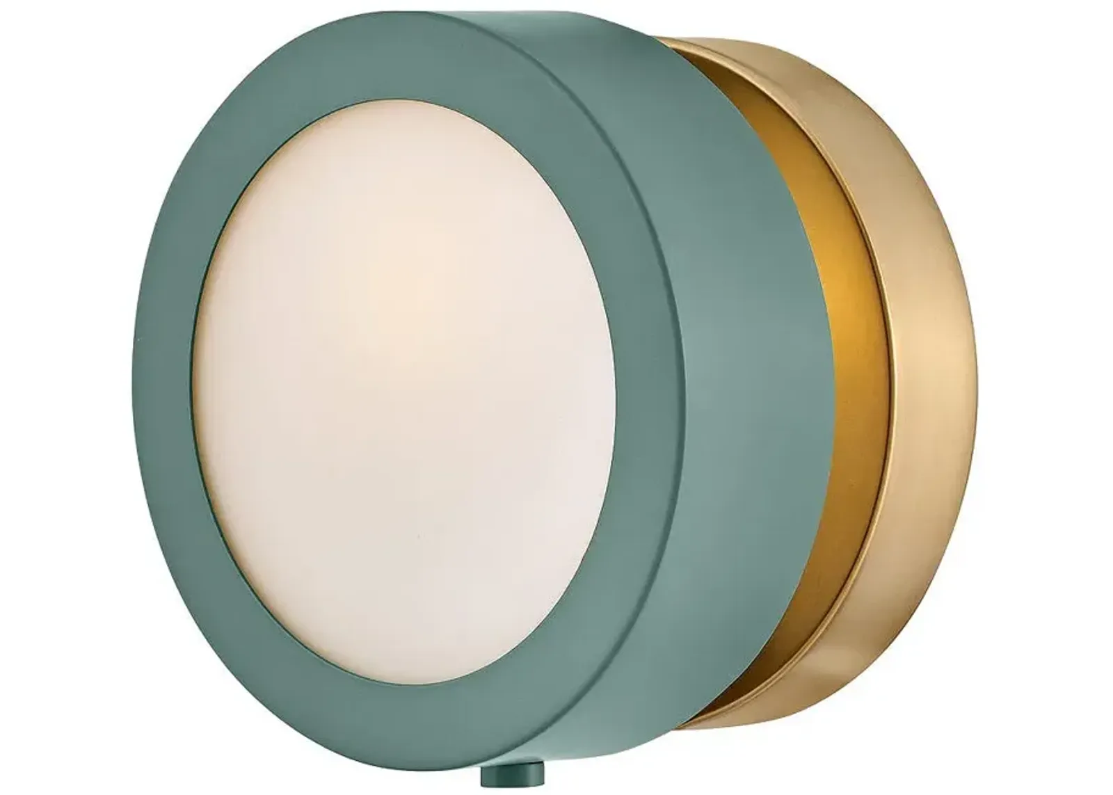 Hinkley - Sconce Mencer Single Light Sconce- Sage Green/ Heritage Brass