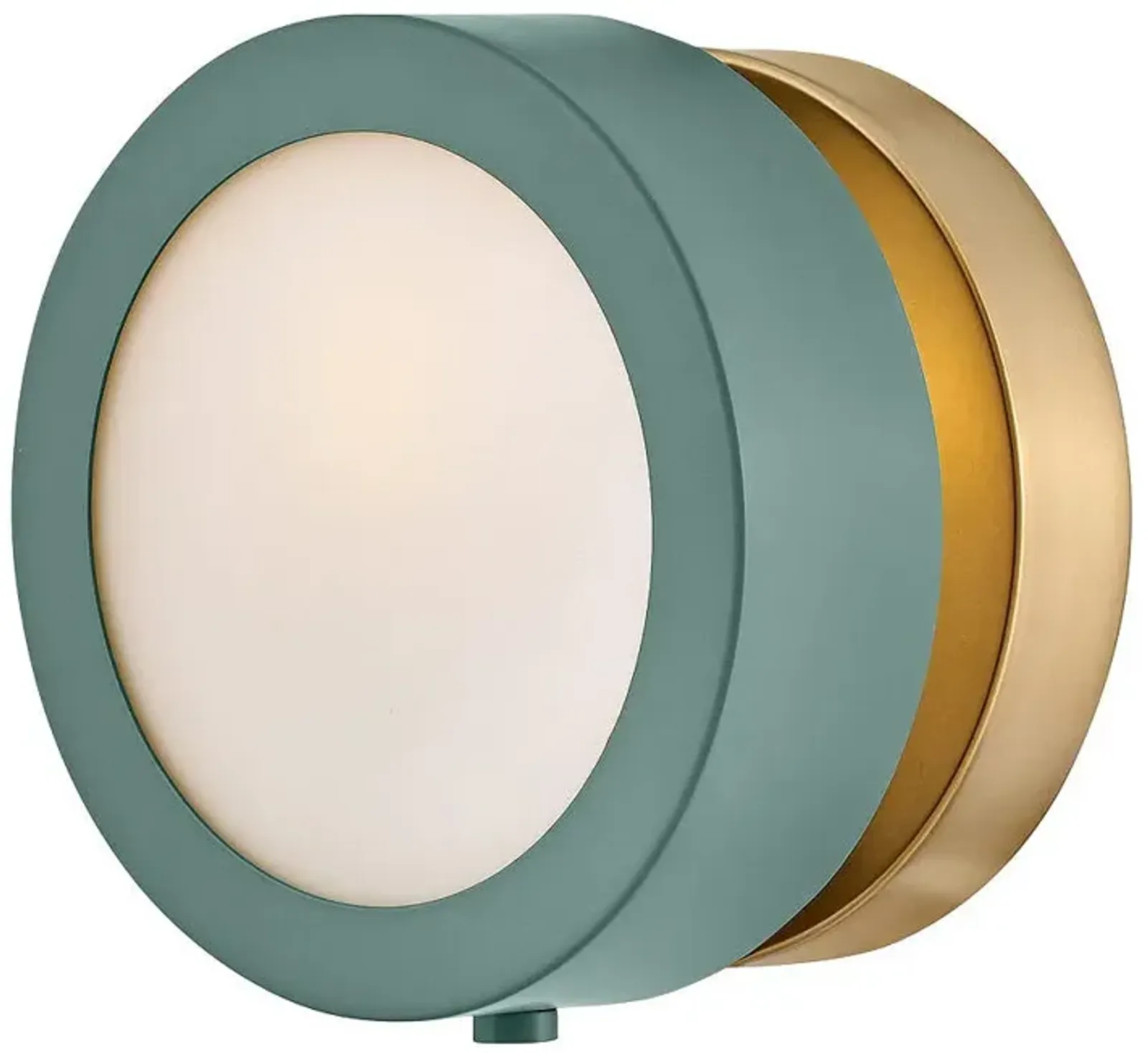 Hinkley - Sconce Mencer Single Light Sconce- Sage Green/ Heritage Brass