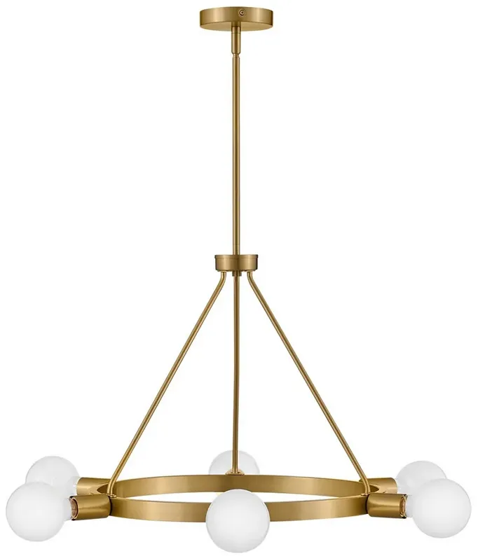 LARK ORLA Medium Single Tier Chandelier Lacquered Brass