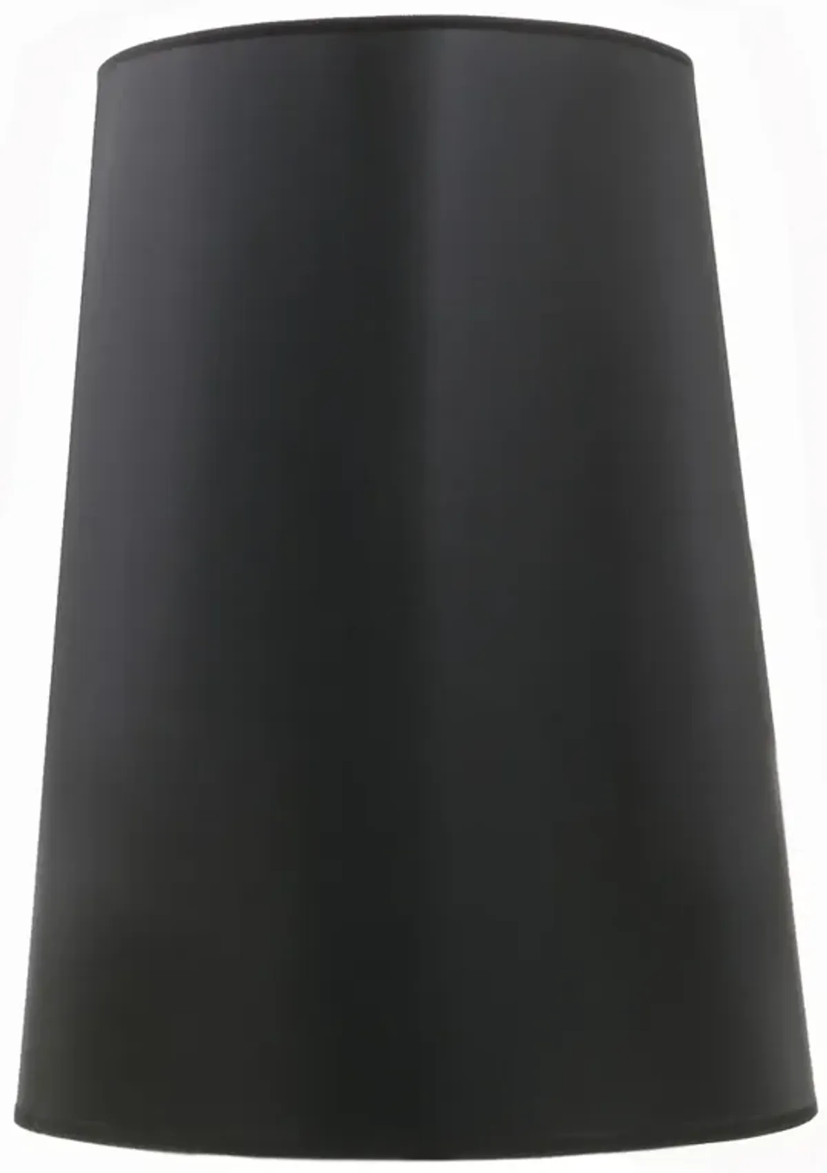 Stiffel Black Parchment Tapered Cylinder Lamp Shade 12x16x20 (Spider)