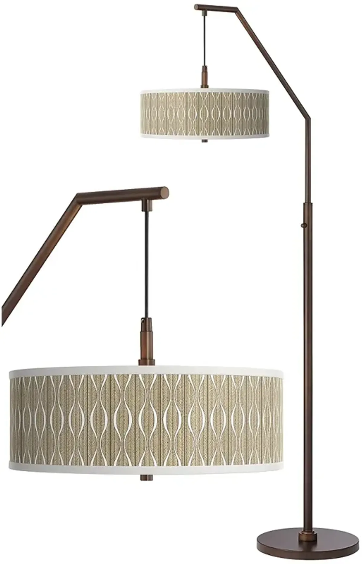 Swell Bronze Downbridge Arc Floor Lamp