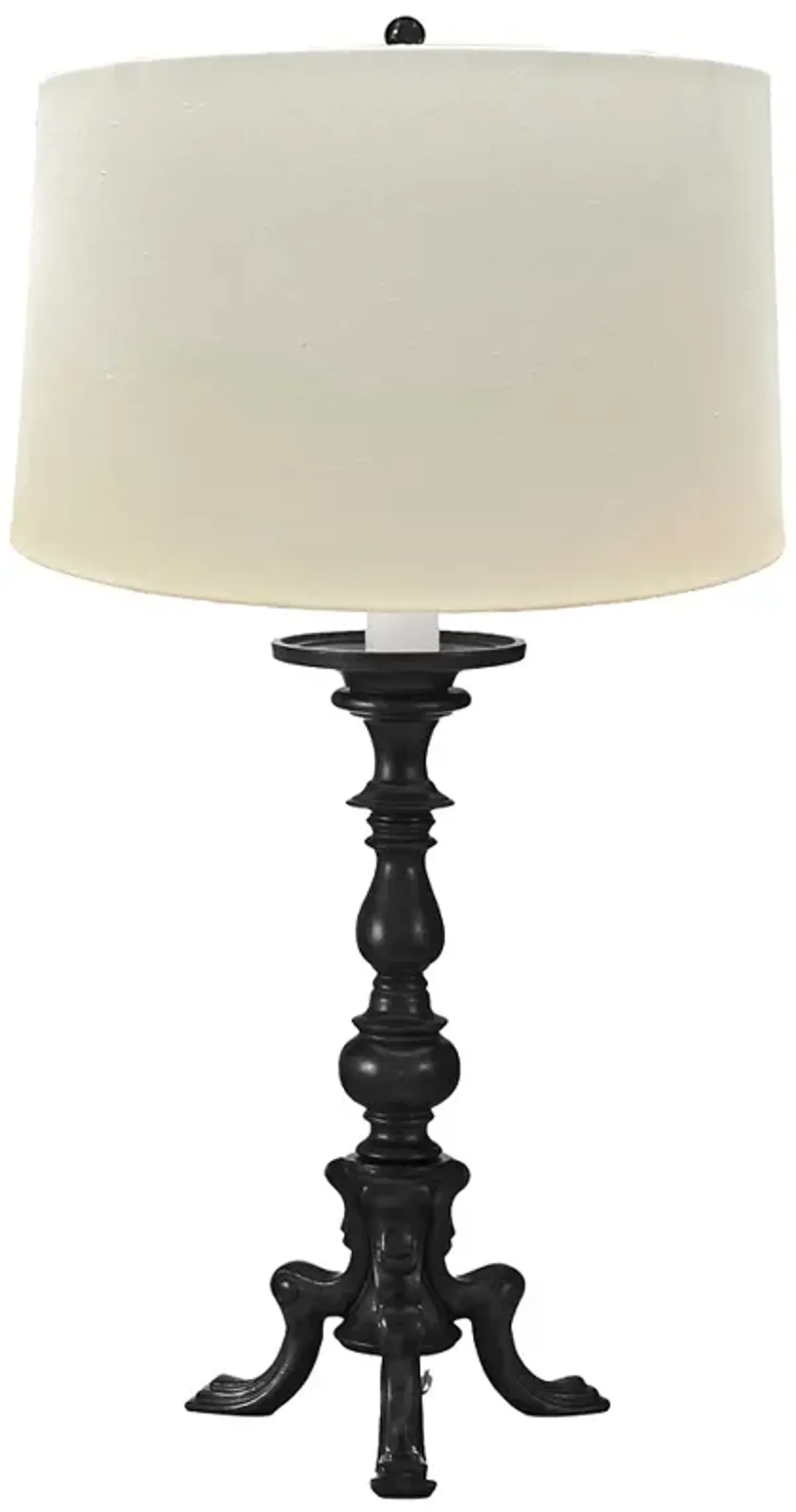 32" H Matte Black Transitional Table Lamp