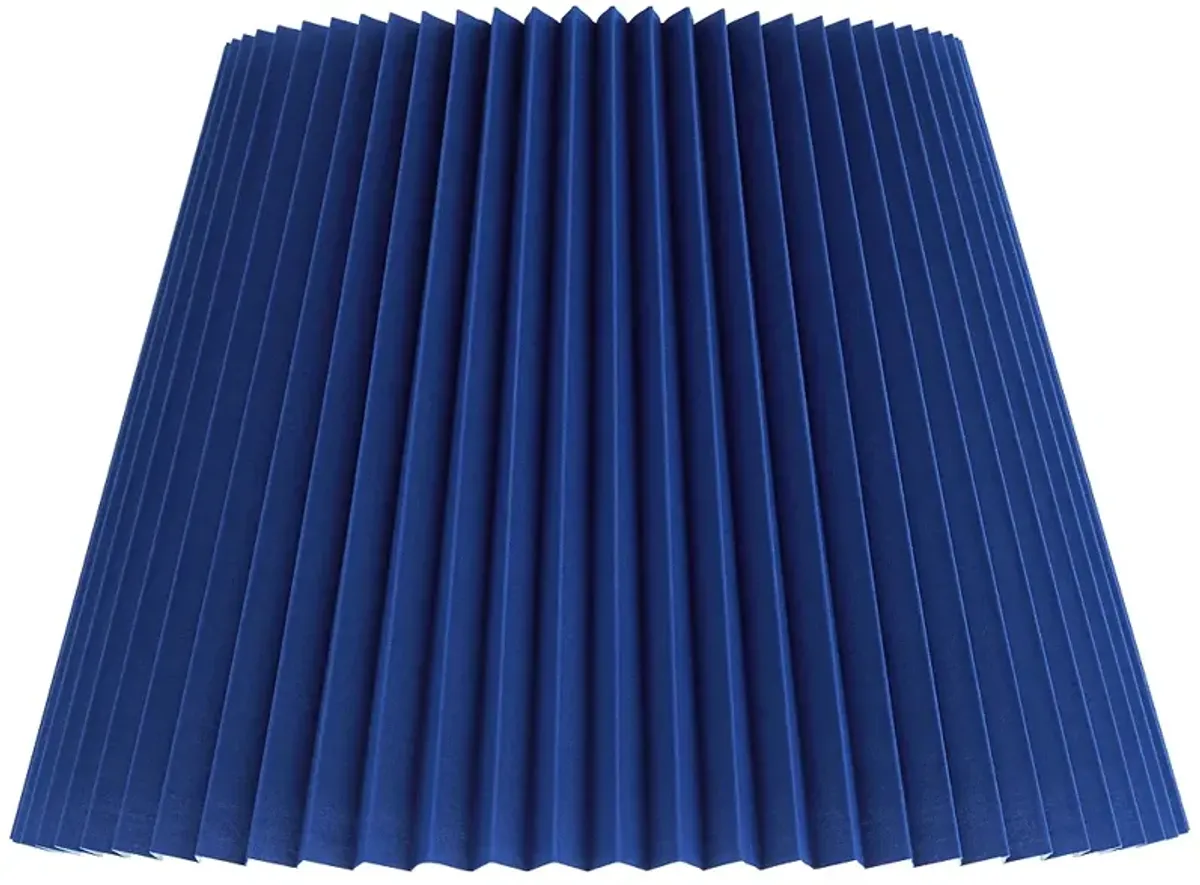 Springcrest Kaya Blue Wide Pleated Lamp Shade 9x14.5x10 (Spider)