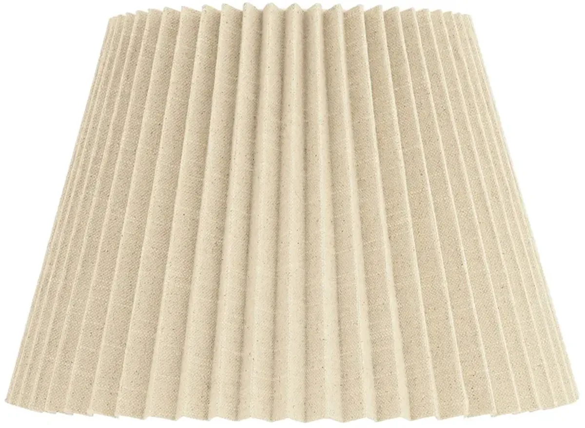 Springcrest Kaya Beige Wide Pleated Lamp Shade 9x14.5x10 (Spider)