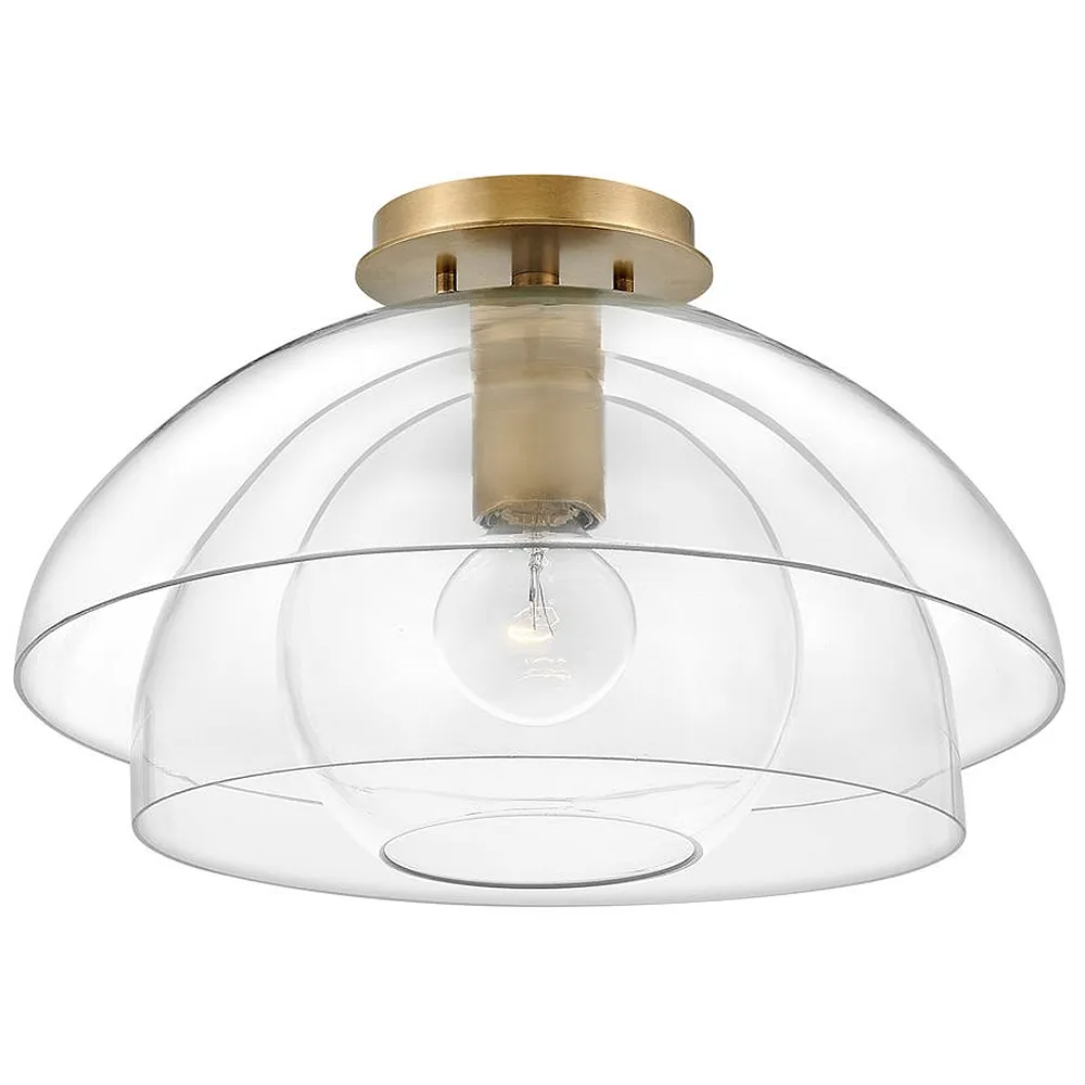 Lotus 16"W Heritage Brass Ceiling Light by Hinkley Lighting